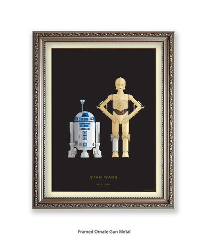 R2 D2 & CPO Fred Birchal Art Print