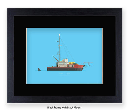 Jaws - 1975 - The Orca shark fishing boat - Fred Birchal Art Print