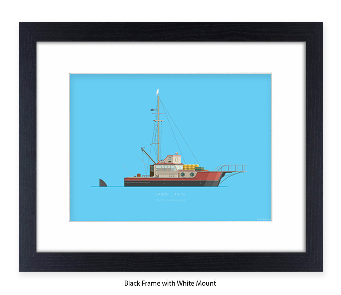 Jaws - 1975 - The Orca shark fishing boat - Fred Birchal Art Print
