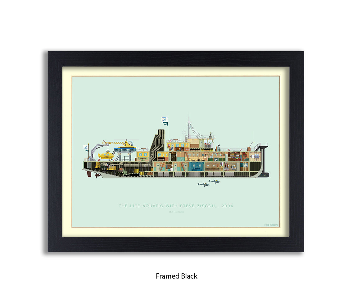 Life Aquatic With Steve Zissou - The Belafonte Fred Birchal Art Print