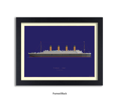 Titanic - 1912 RMS Titanic Fred Birchal Art Print
