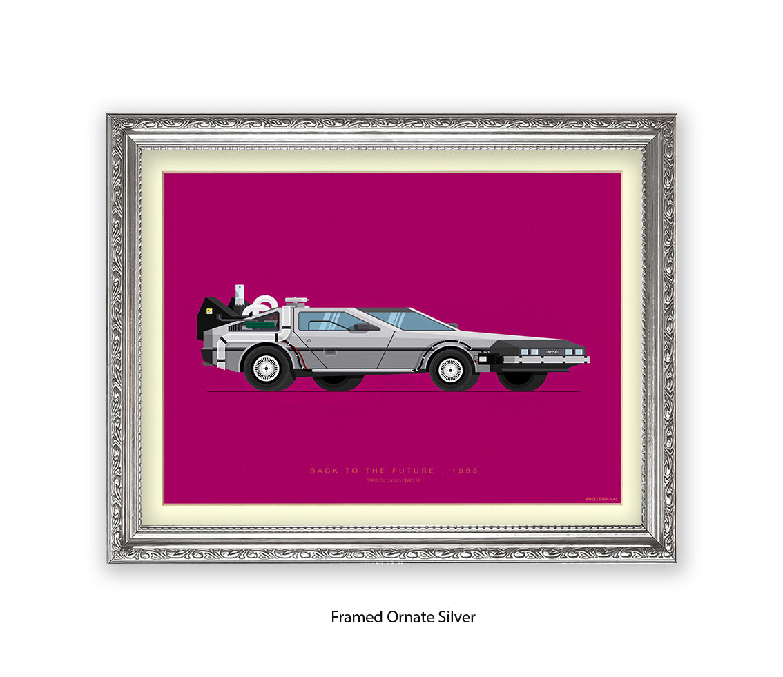 Back To The Future - 1981 - De lorean - Car - Fred Birchal Art Print
