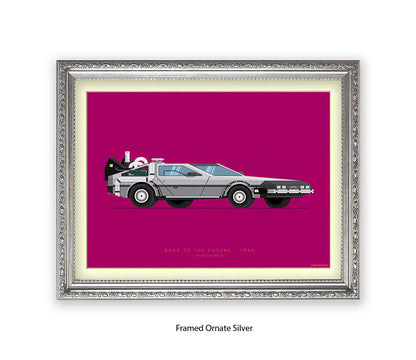 Back To The Future - 1981 - De lorean - Car - Fred Birchal Art Print