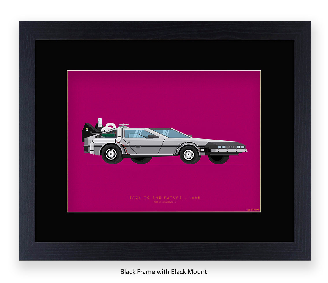 Back To The Future - 1981 - De lorean - Car - Fred Birchal Art Print