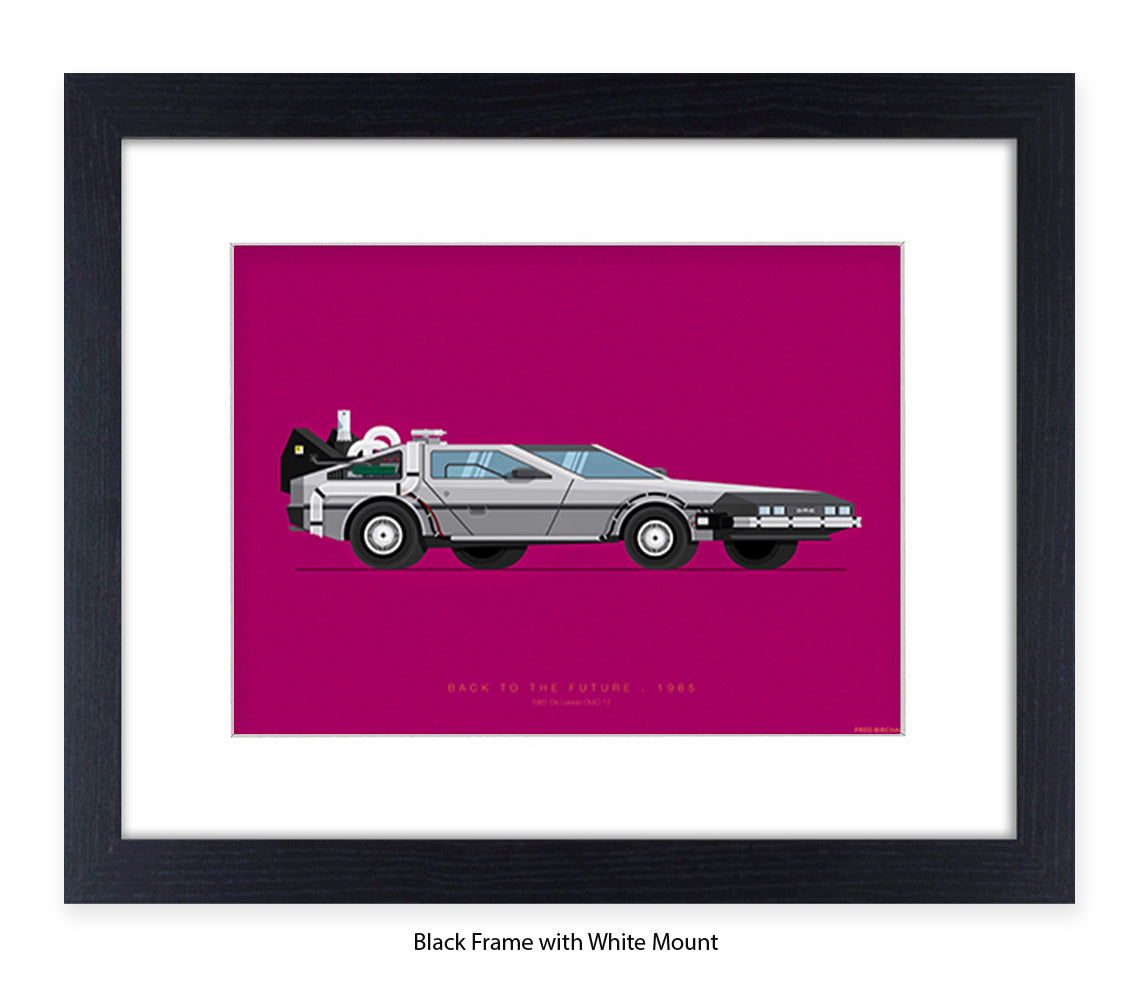 Back To The Future - 1981 - De lorean - Car - Fred Birchal Art Print