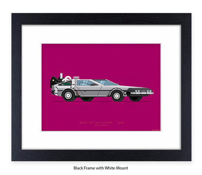 Back To The Future - 1981 - De lorean - Car - Fred Birchal Art Print