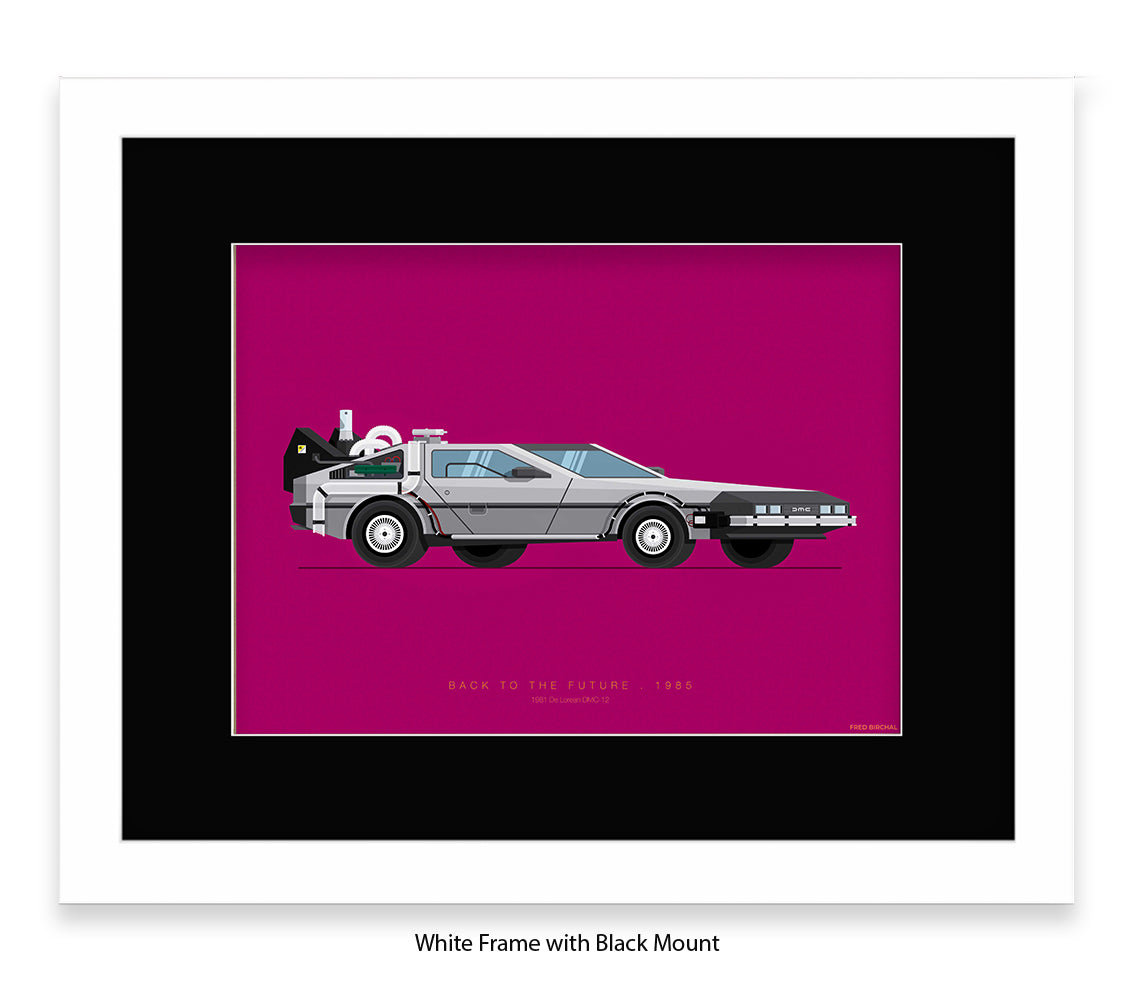 Back To The Future - 1981 - De lorean - Car - Fred Birchal Art Print