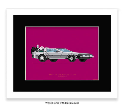 Back To The Future - 1981 - De lorean - Car - Fred Birchal Art Print