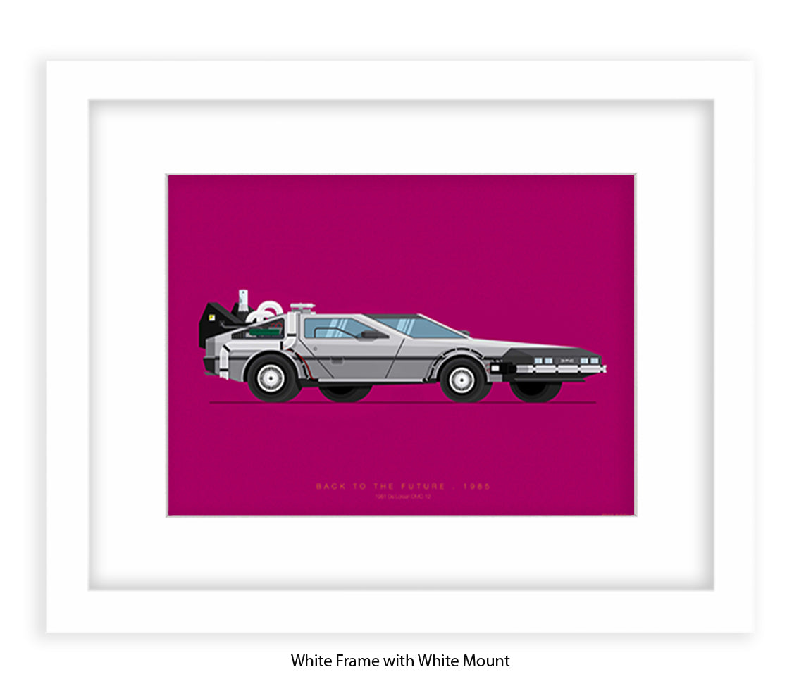Back To The Future - 1981 - De lorean - Car - Fred Birchal Art Print