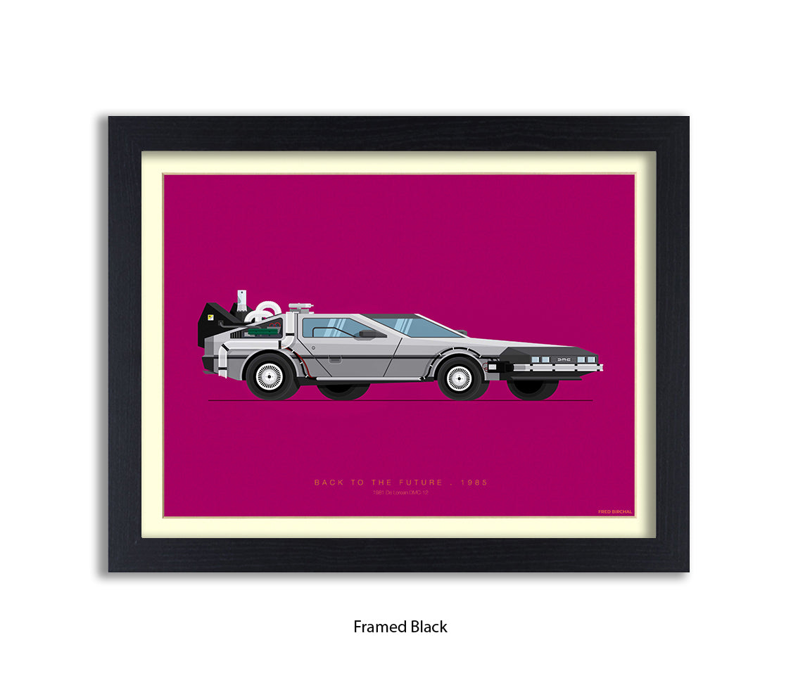 Back To The Future - 1981 - De lorean - Car - Fred Birchal Art Print