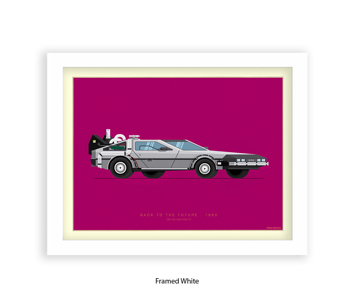 Back To The Future - 1981 - De lorean - Car - Fred Birchal Art Print