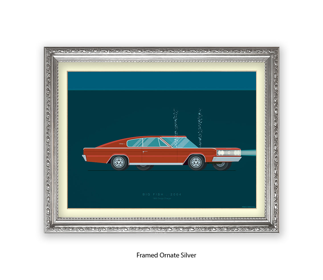 Big Fish - Dodge Charger - Car - Fred Birchal Art Print