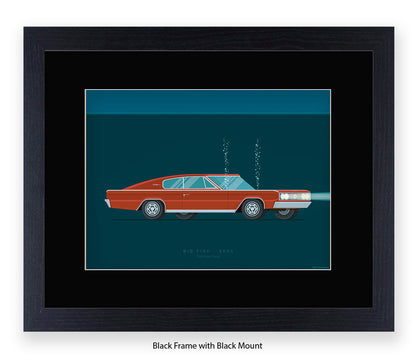 Big Fish - Dodge Charger - Car - Fred Birchal Art Print