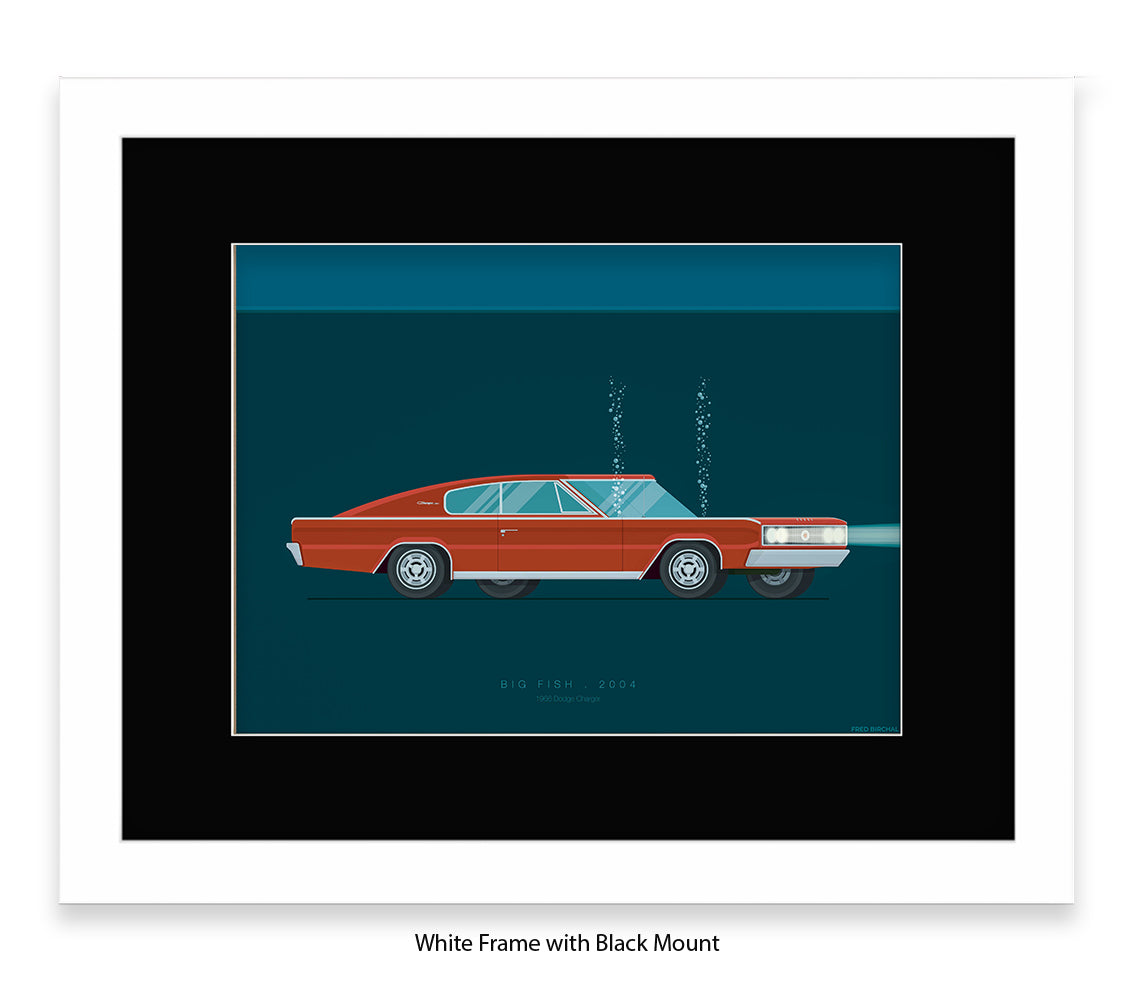 Big Fish - Dodge Charger - Car - Fred Birchal Art Print