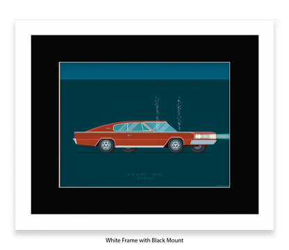 Big Fish - Dodge Charger - Car - Fred Birchal Art Print