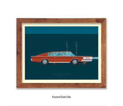 Big Fish - Dodge Charger - Car - Fred Birchal Art Print