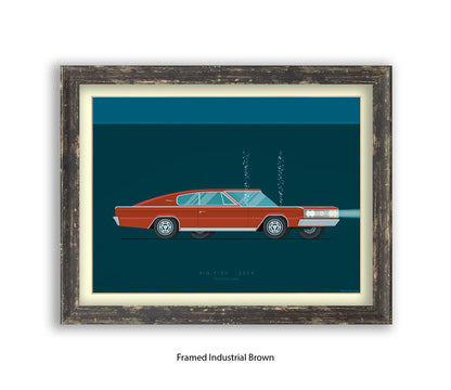 Big Fish - Dodge Charger - Car - Fred Birchal Art Print