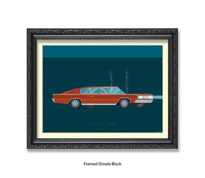 Big Fish - Dodge Charger - Car - Fred Birchal Art Print