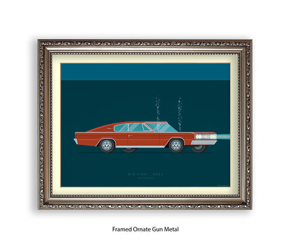 Big Fish - Dodge Charger - Car - Fred Birchal Art Print