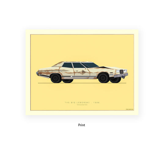 Big Lebowski - 1973 Ford Gran Torino - Fred Birchal Art Print