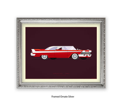 Christine - 1958 Plymouth Fury Belvedere - Fred Birchal Art Print