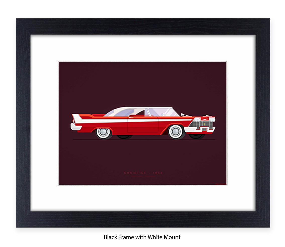 Christine - 1958 Plymouth Fury Belvedere - Fred Birchal Art Print