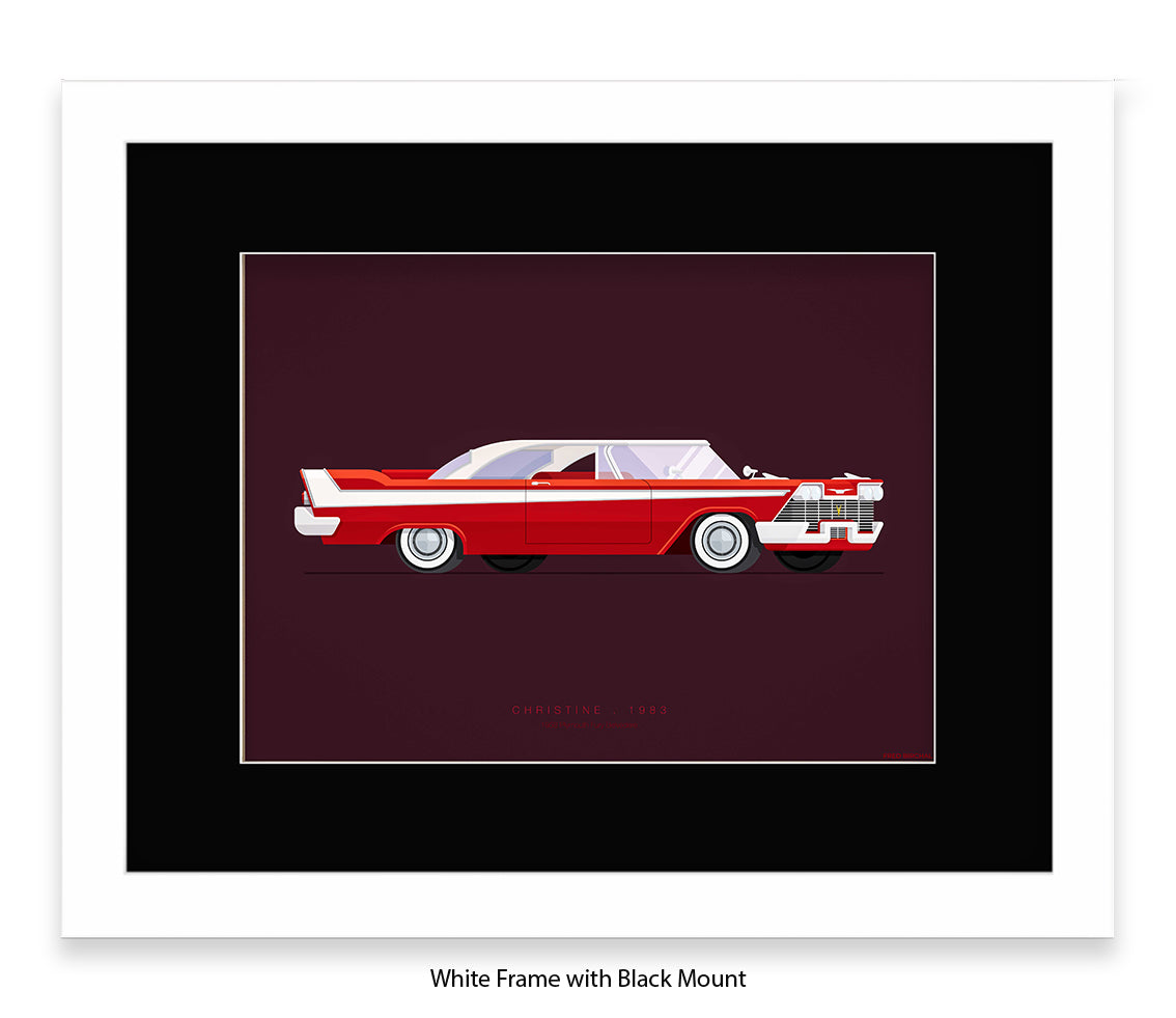 Christine - 1958 Plymouth Fury Belvedere - Fred Birchal Art Print
