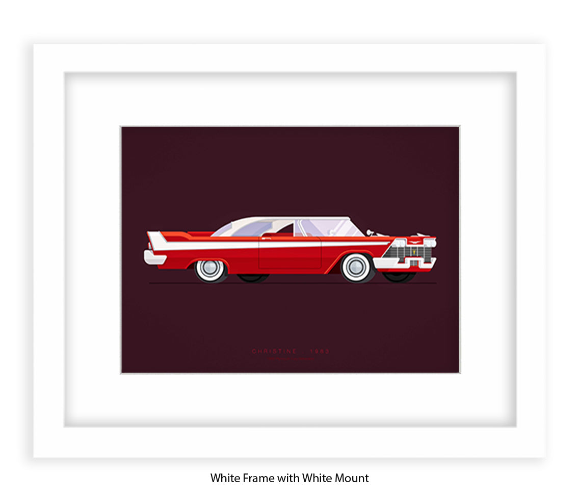 Christine - 1958 Plymouth Fury Belvedere - Fred Birchal Art Print