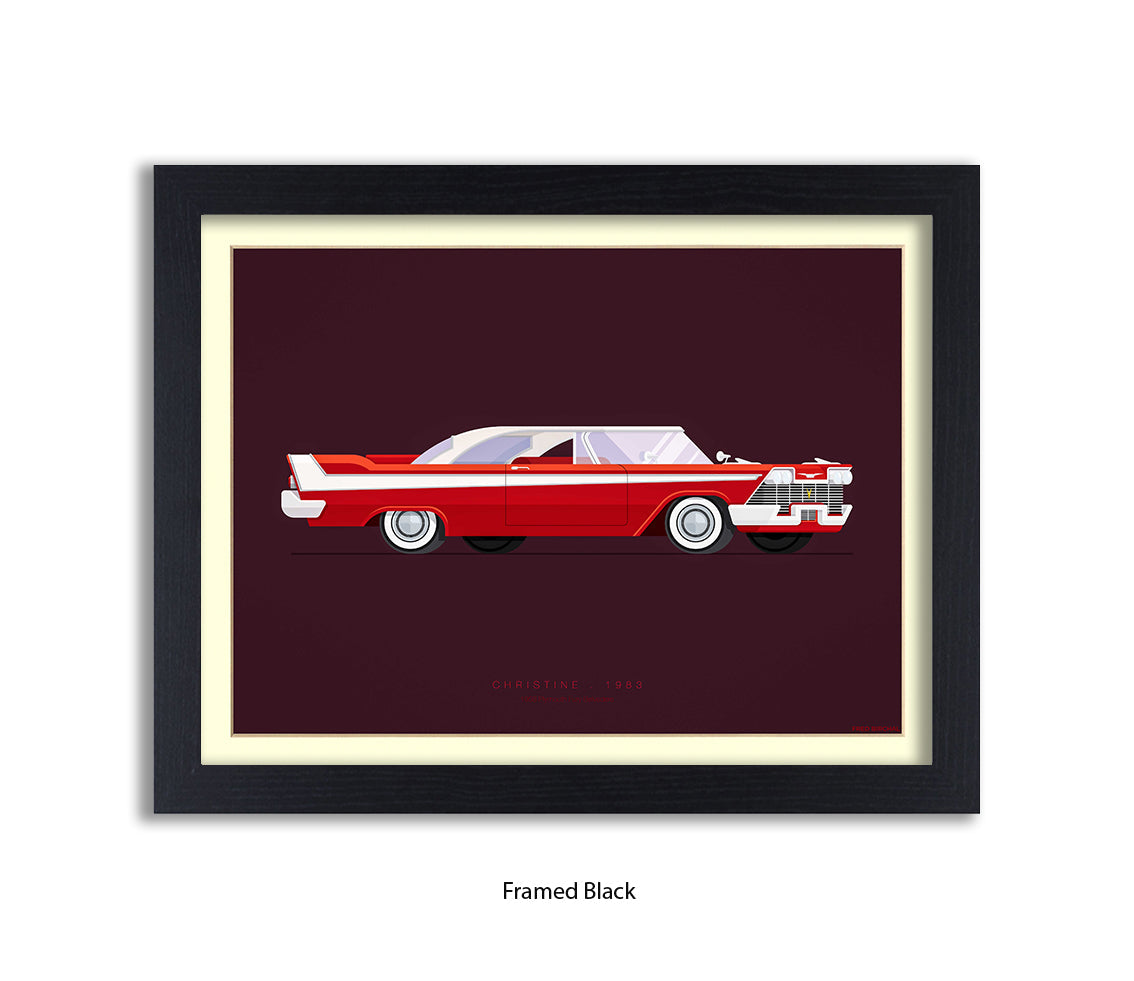 Christine - 1958 Plymouth Fury Belvedere - Fred Birchal Art Print