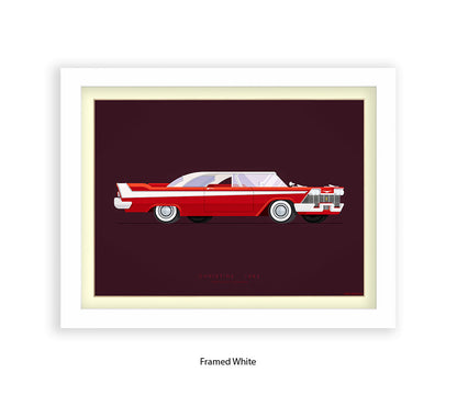 Christine - 1958 Plymouth Fury Belvedere - Fred Birchal Art Print