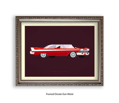 Christine - 1958 Plymouth Fury Belvedere - Fred Birchal Art Print