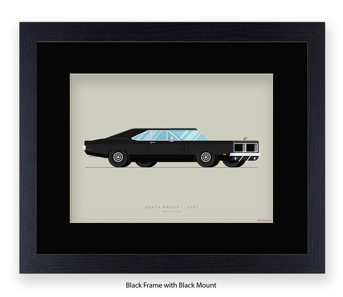 Death Proof - 1969 Dodge Charger - Fred Birchal Art Print