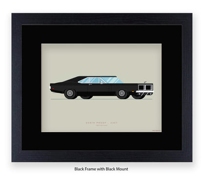Death Proof - 1969 Dodge Charger - Fred Birchal Art Print