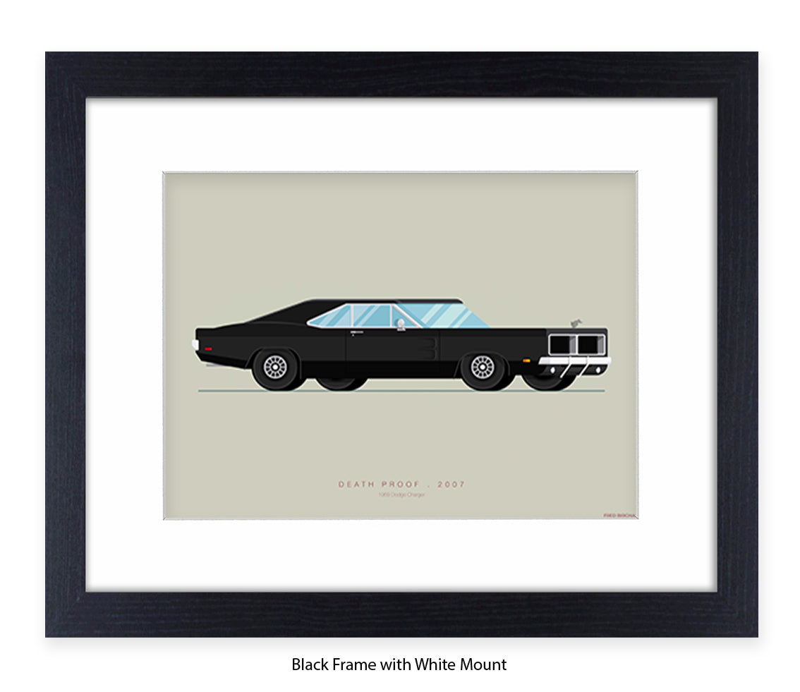 Death Proof - 1969 Dodge Charger - Fred Birchal Art Print