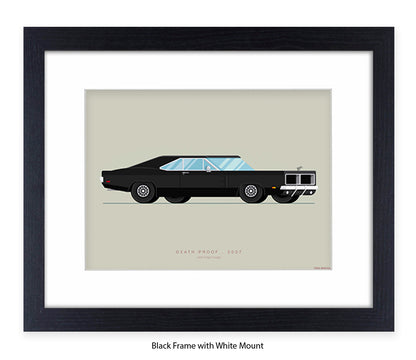 Death Proof - 1969 Dodge Charger - Fred Birchal Art Print