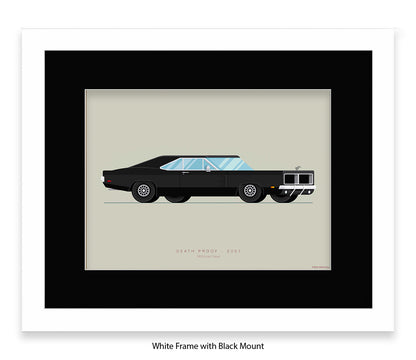 Death Proof - 1969 Dodge Charger - Fred Birchal Art Print