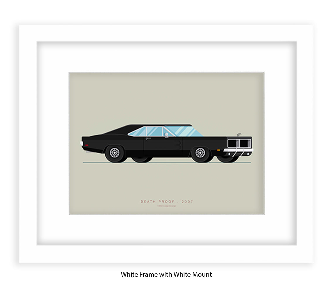 Death Proof - 1969 Dodge Charger - Fred Birchal Art Print