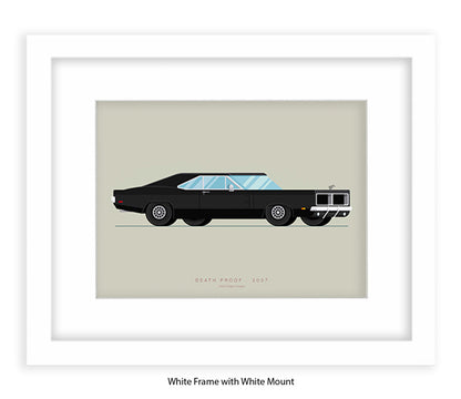 Death Proof - 1969 Dodge Charger - Fred Birchal Art Print