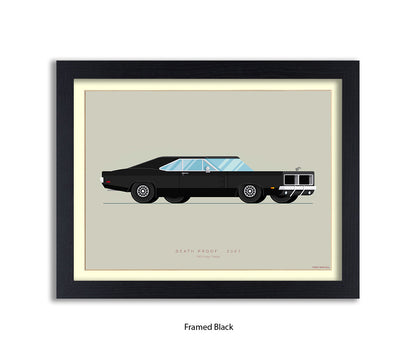 Death Proof - 1969 Dodge Charger - Fred Birchal Art Print