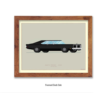 Death Proof - 1969 Dodge Charger - Fred Birchal Art Print