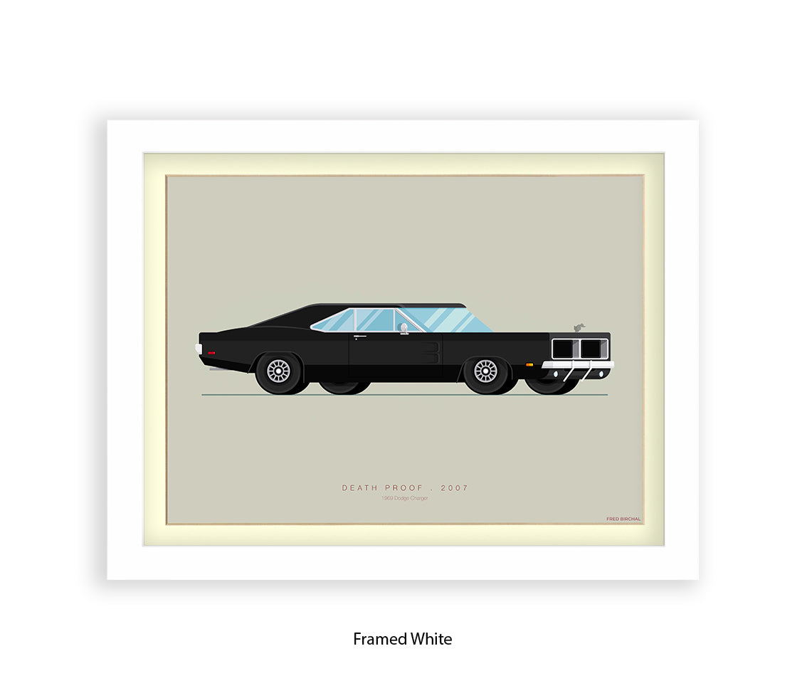 Death Proof - 1969 Dodge Charger - Fred Birchal Art Print