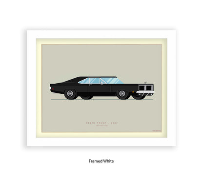Death Proof - 1969 Dodge Charger - Fred Birchal Art Print