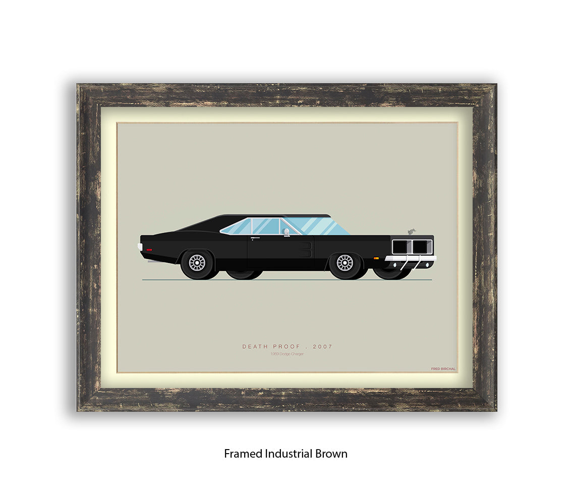 Death Proof - 1969 Dodge Charger - Fred Birchal Art Print