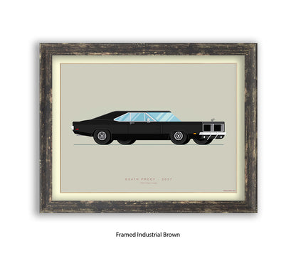 Death Proof - 1969 Dodge Charger - Fred Birchal Art Print