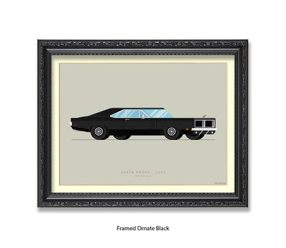 Death Proof - 1969 Dodge Charger - Fred Birchal Art Print