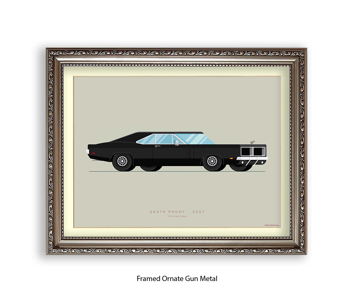 Death Proof - 1969 Dodge Charger - Fred Birchal Art Print