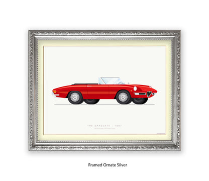 Graduate - 1966 Alfa Romeo 1600 Spider - Fred Birchal Art Print