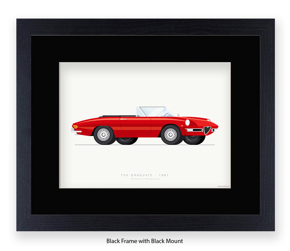 Graduate - 1966 Alfa Romeo 1600 Spider - Fred Birchal Art Print