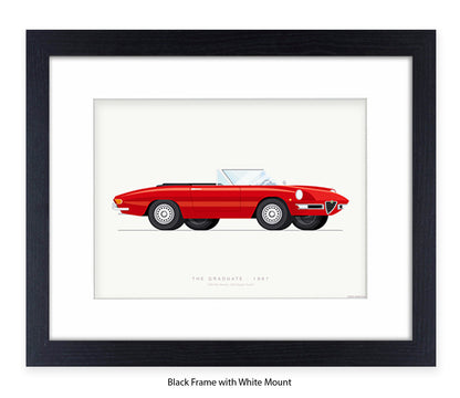 Graduate - 1966 Alfa Romeo 1600 Spider - Fred Birchal Art Print