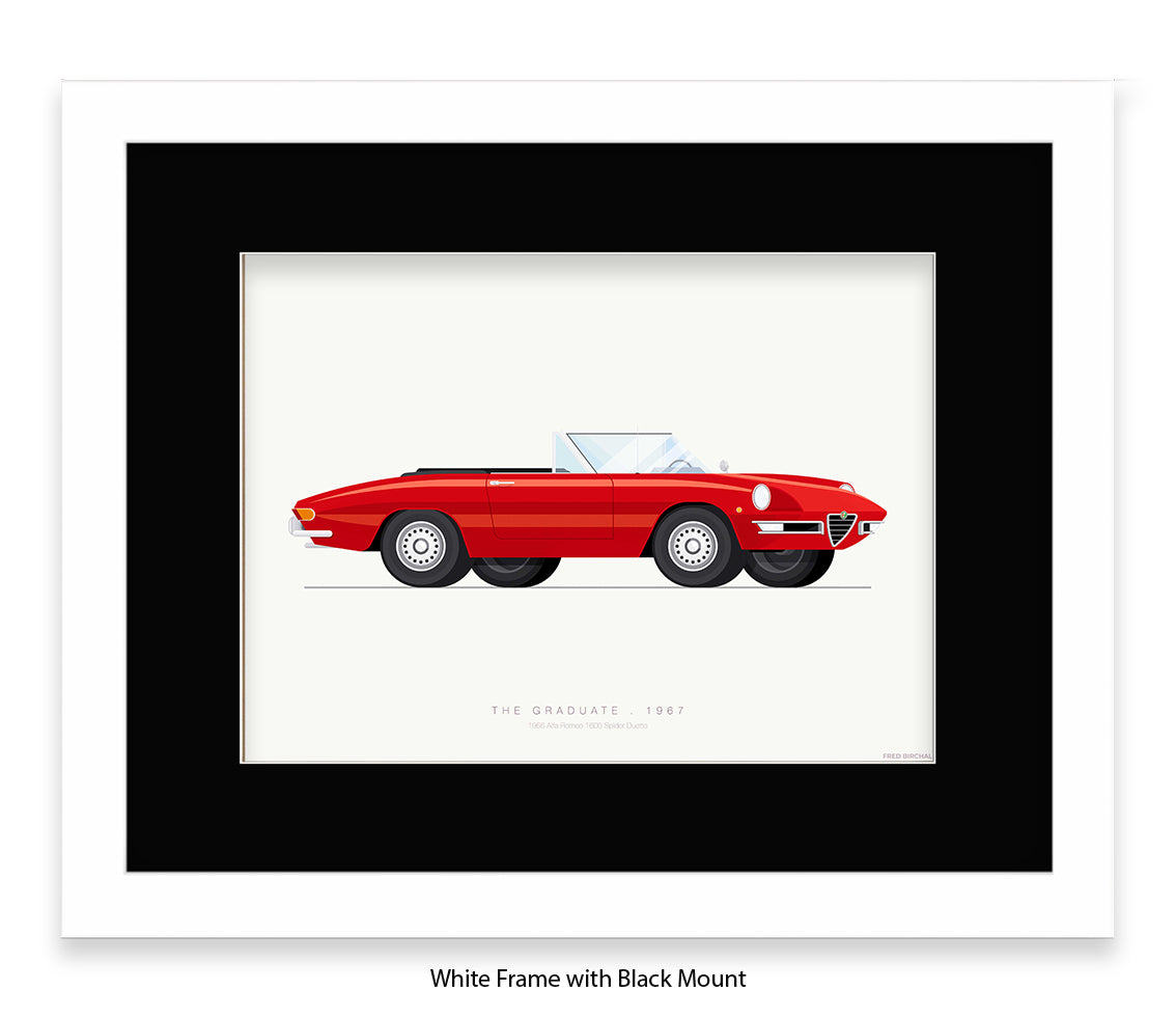 Graduate - 1966 Alfa Romeo 1600 Spider - Fred Birchal Art Print